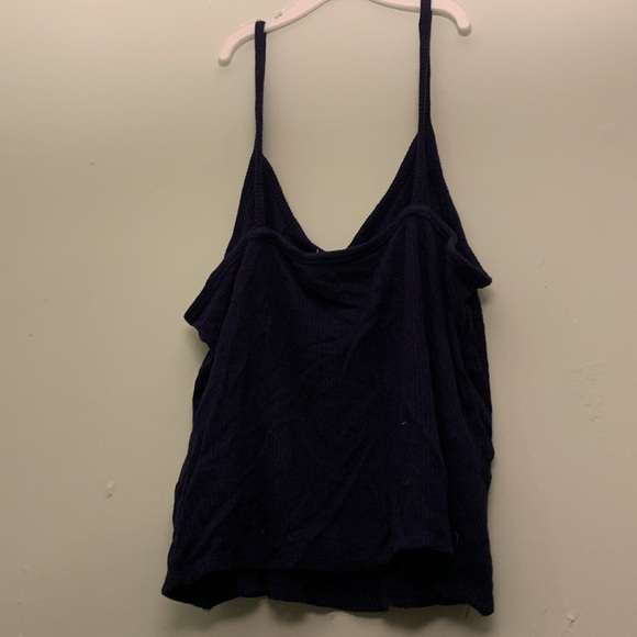 Pink Rose - Navy Blue Tank Top - Large - Picture 3 of 3